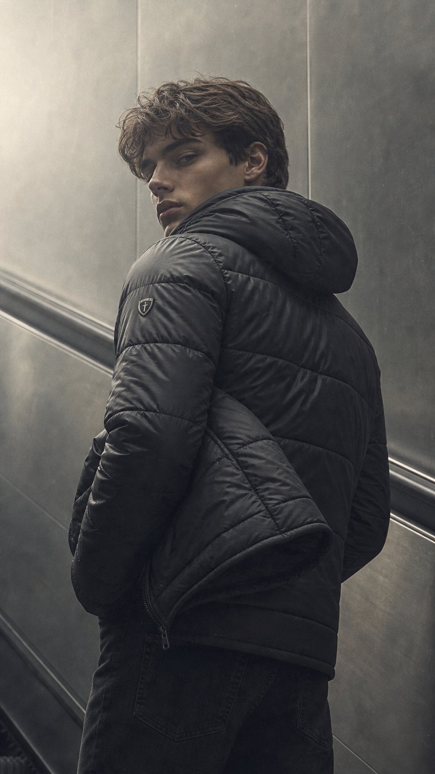 AI product shot of NERO - Stichfeste Premium-Pufferjacke
