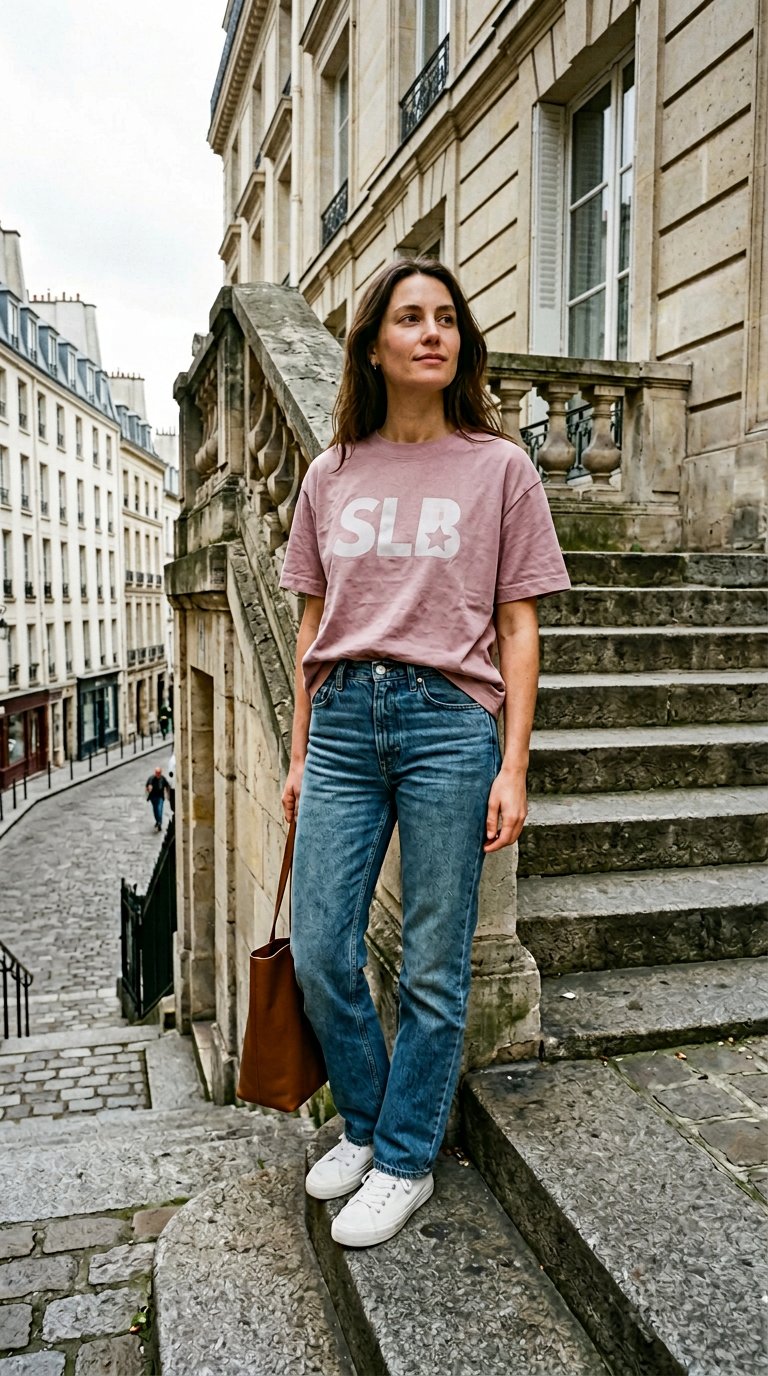 AI product shot of SLB T-Shirt