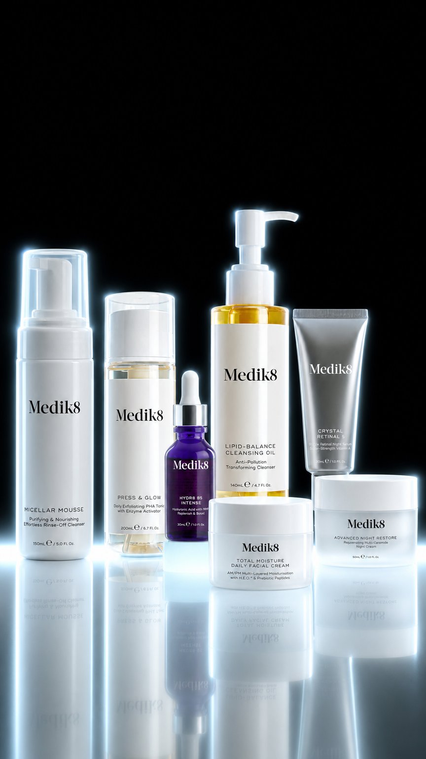 AI product shot of Medik8 Ultimate Hydration Restore Ritual