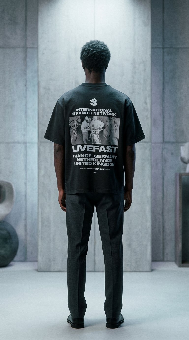 AI product shot of LFDY Grand Theft Tee