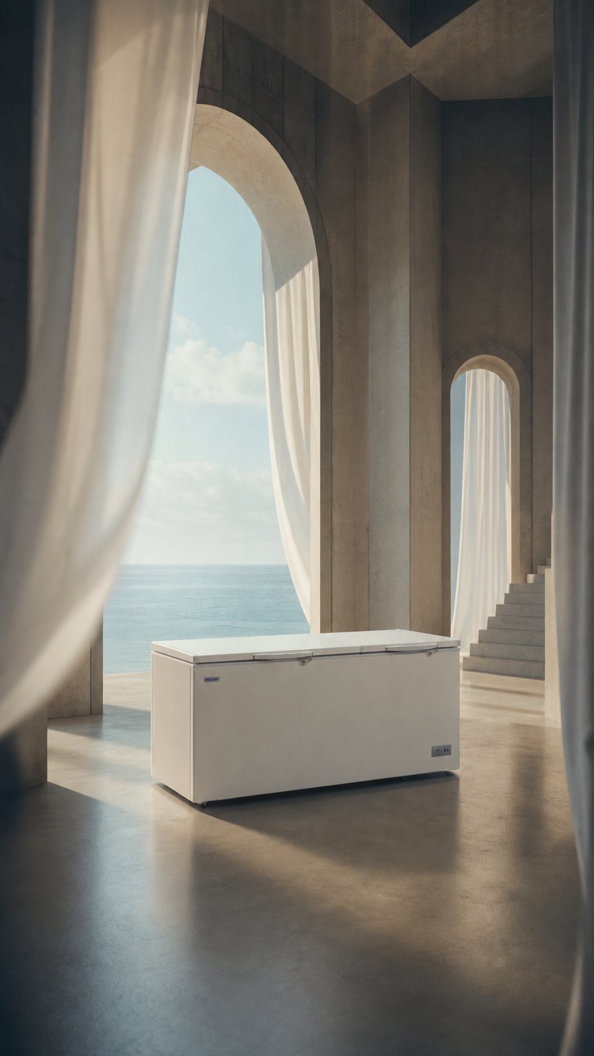 AI product shot of KF750 Storage Chest Freezer 750L