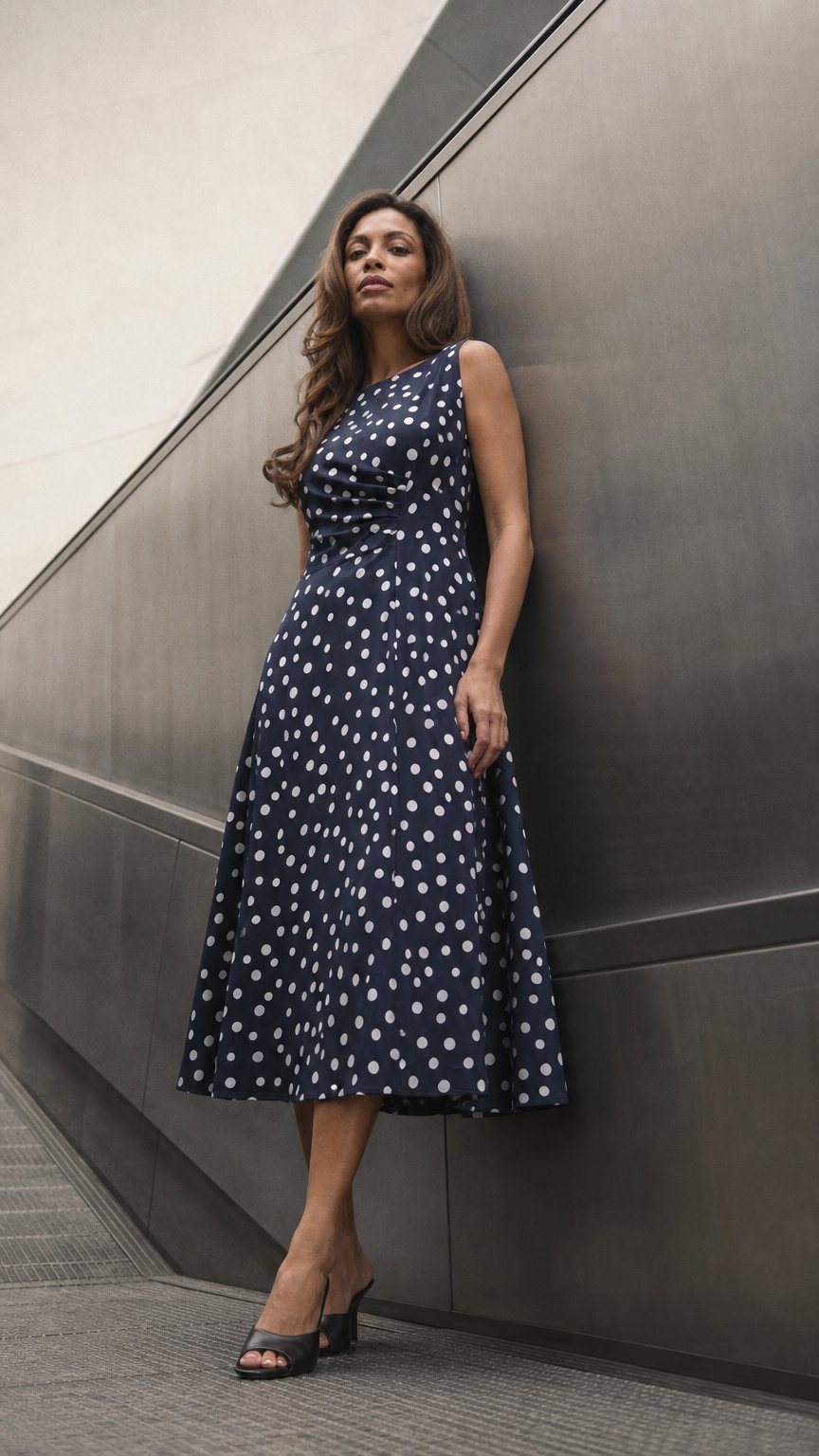 AI product shot of Lacinda Sleeveless Shift Dress