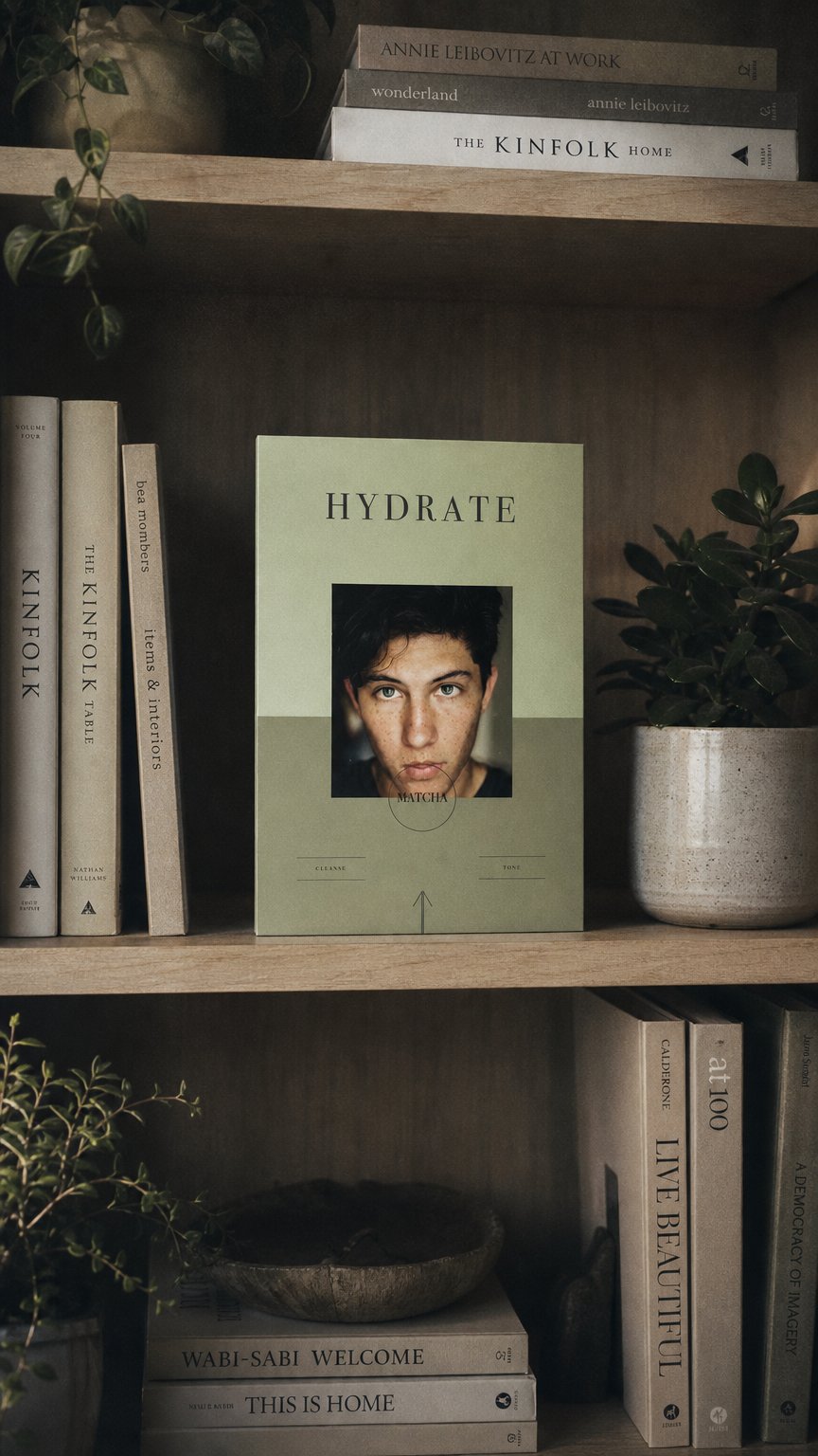 AI product shot of Matcha Gydration Instagram Stories Template