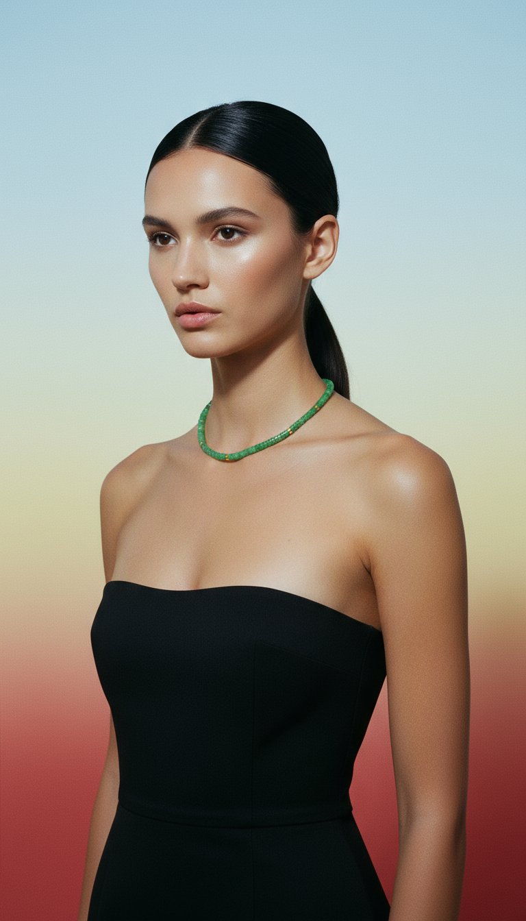 AI product shot of Eden Rope Necklace