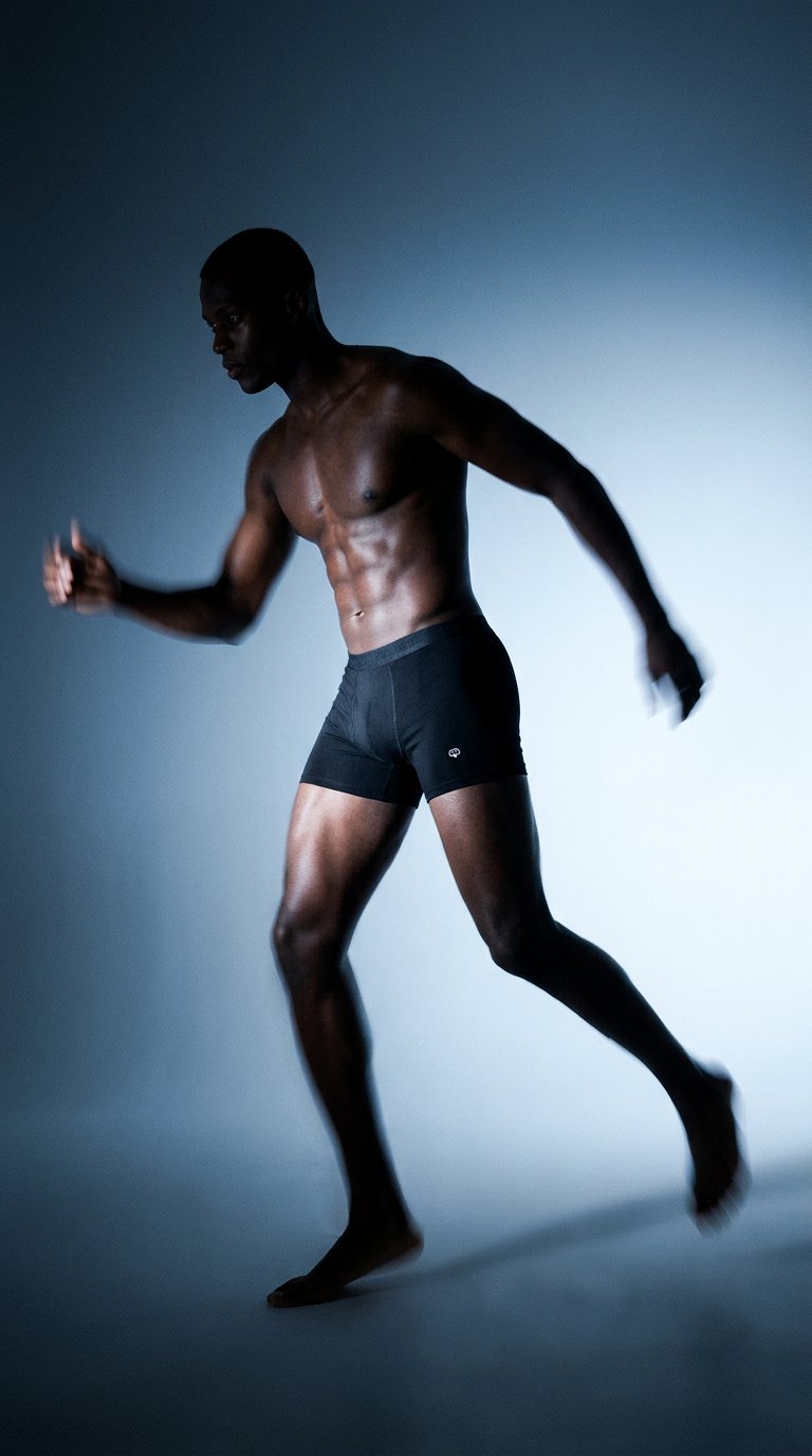 AI product shot of Premium 6" Cotton Underwear Boxer Brief