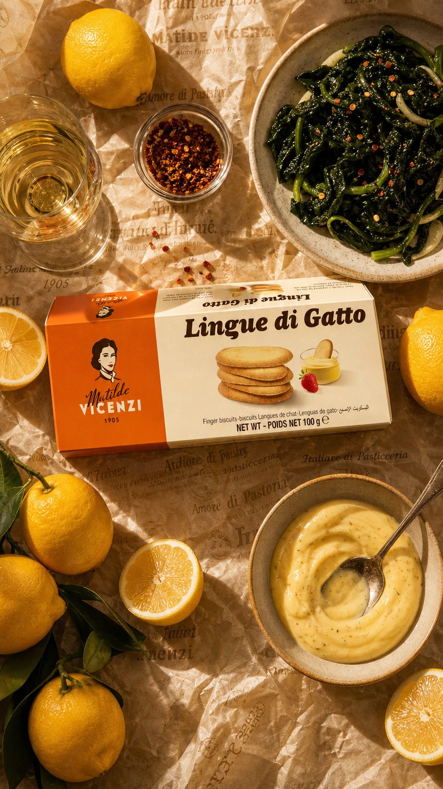 AI product shot of Butter Biscuits 100g - Vicenzi