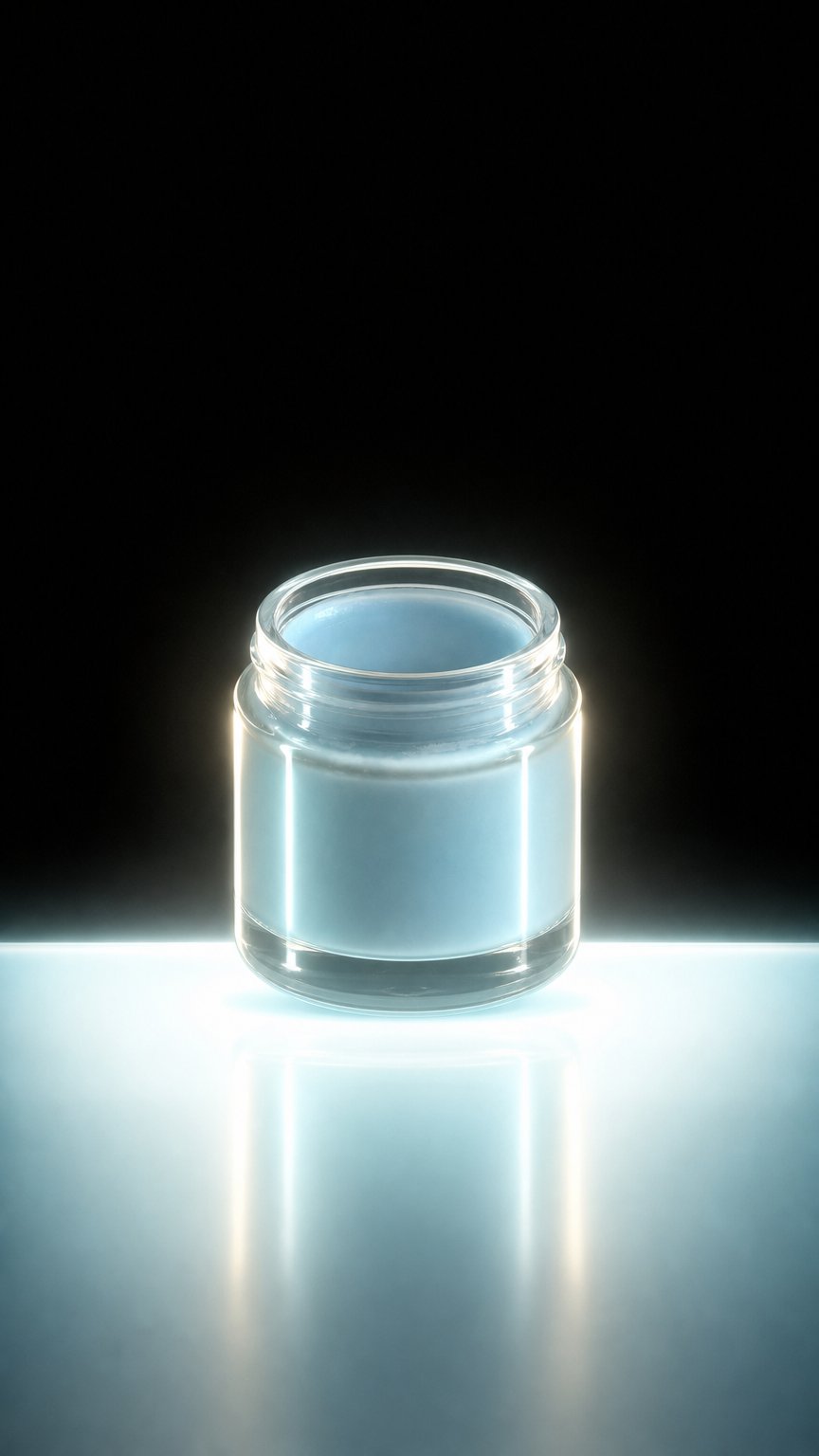 AI product shot of Blue/ Pressed Concentrated Balm