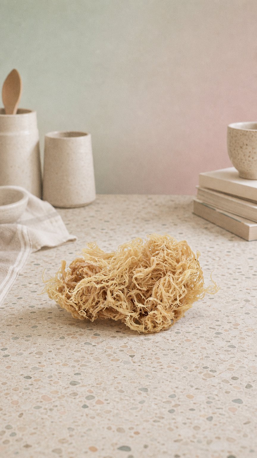 AI product shot of Wholesale Sea Moss Canada | Bulk Jamaican and Caribbean Gold Sea Moss Supplier