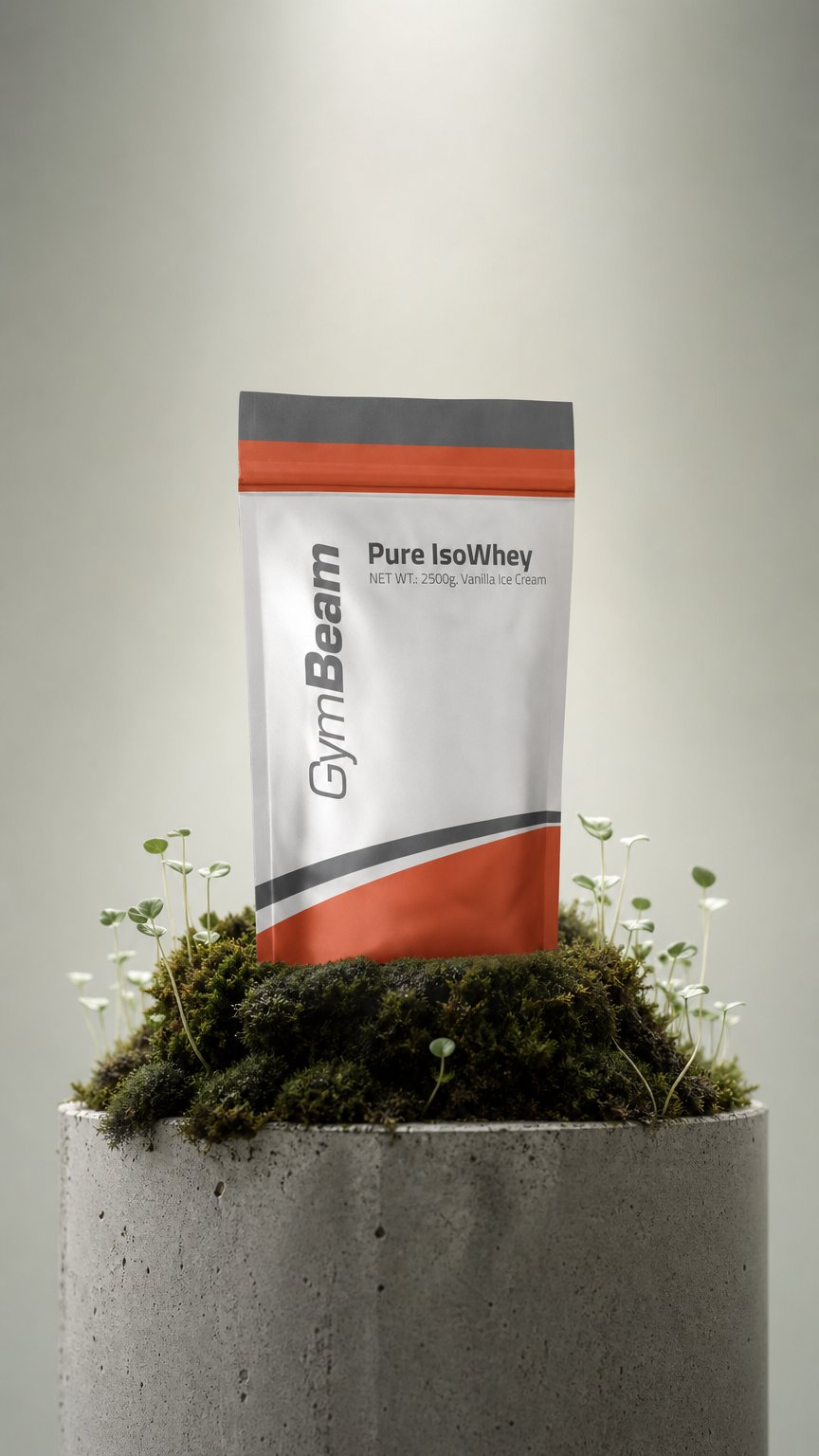 AI product shot of GymBeam Протеїни