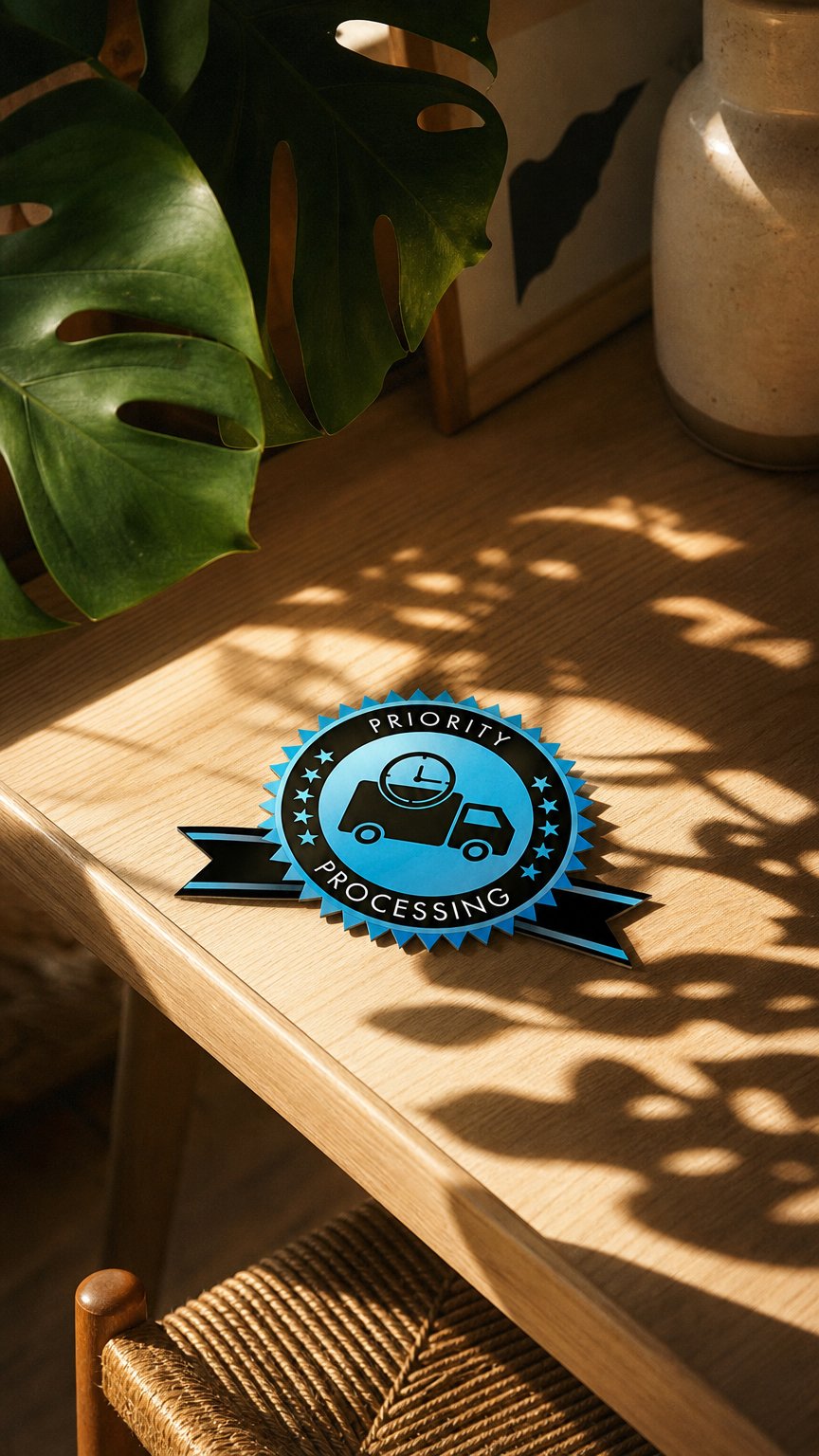 AI product shot of Free Priority Processing
