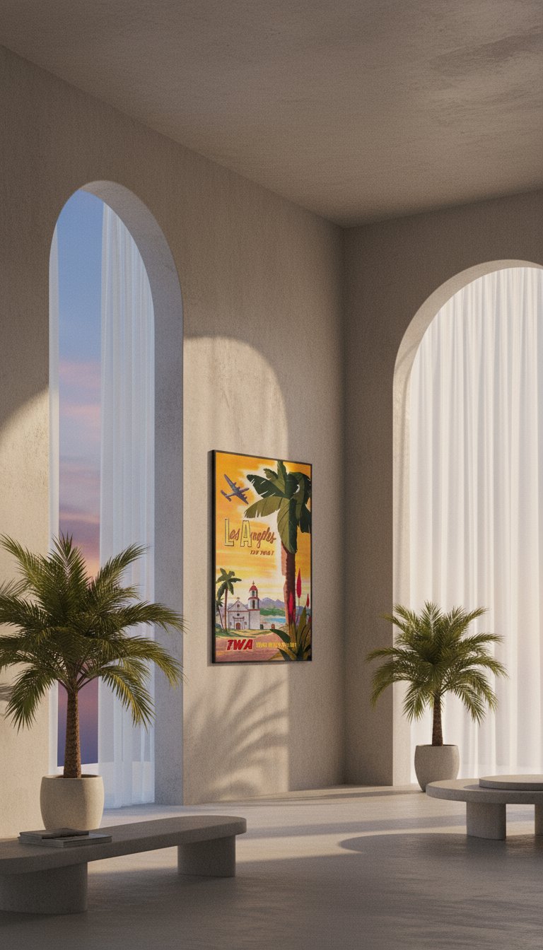 AI product shot of Los Angeles - TWA Flights