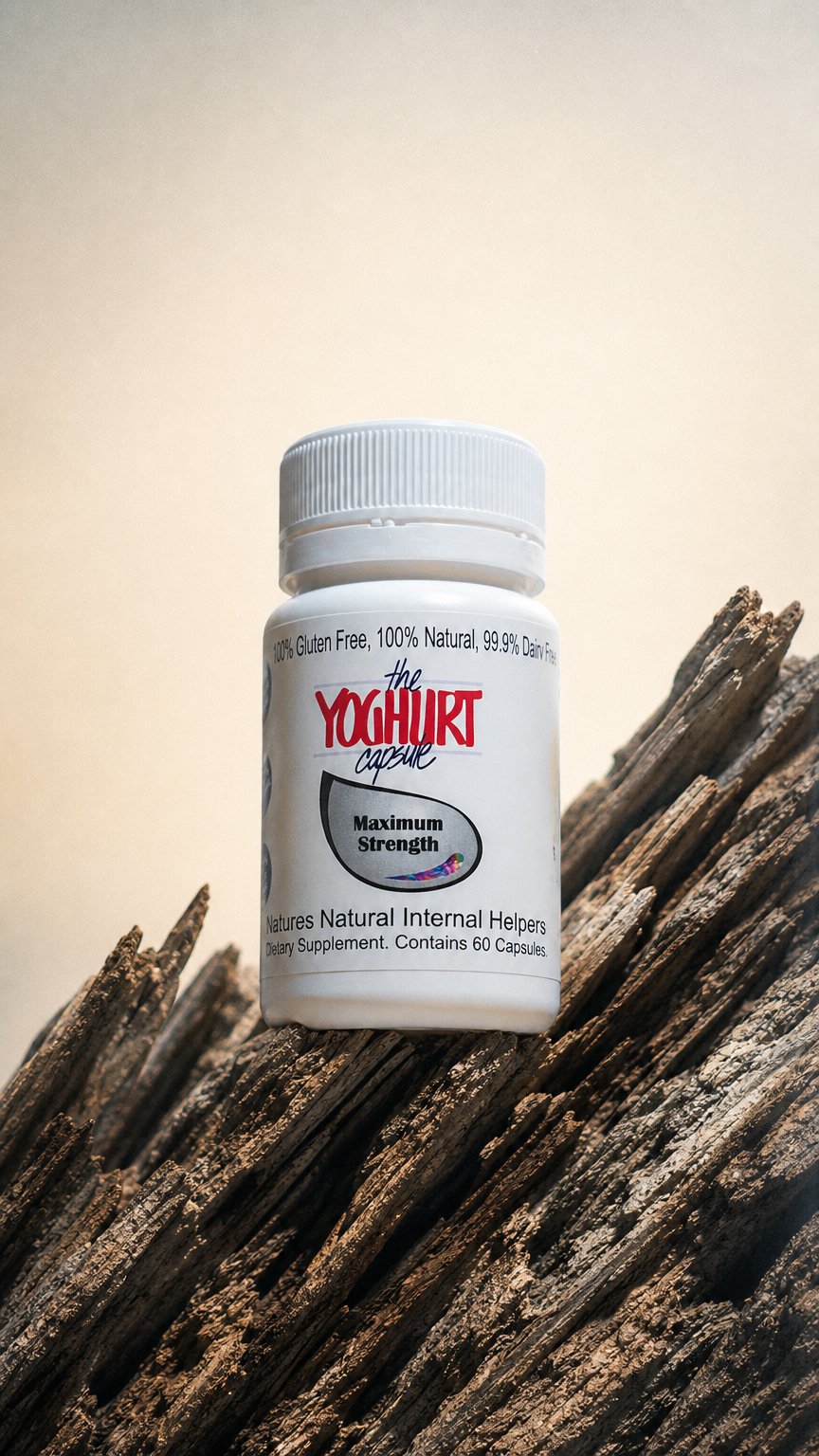 AI product shot of The Yoghurt Capsule