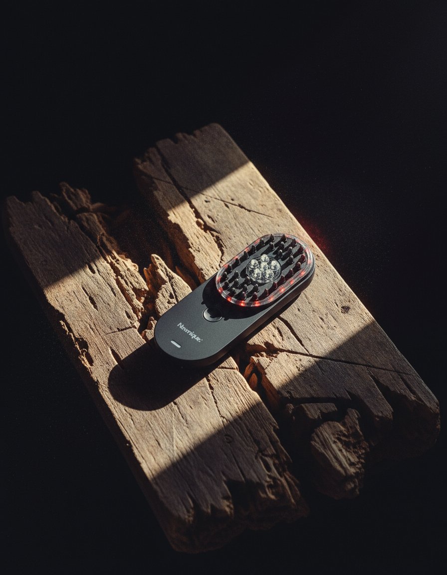 AI product shot of Newnique GrowPod Hair Growth Device