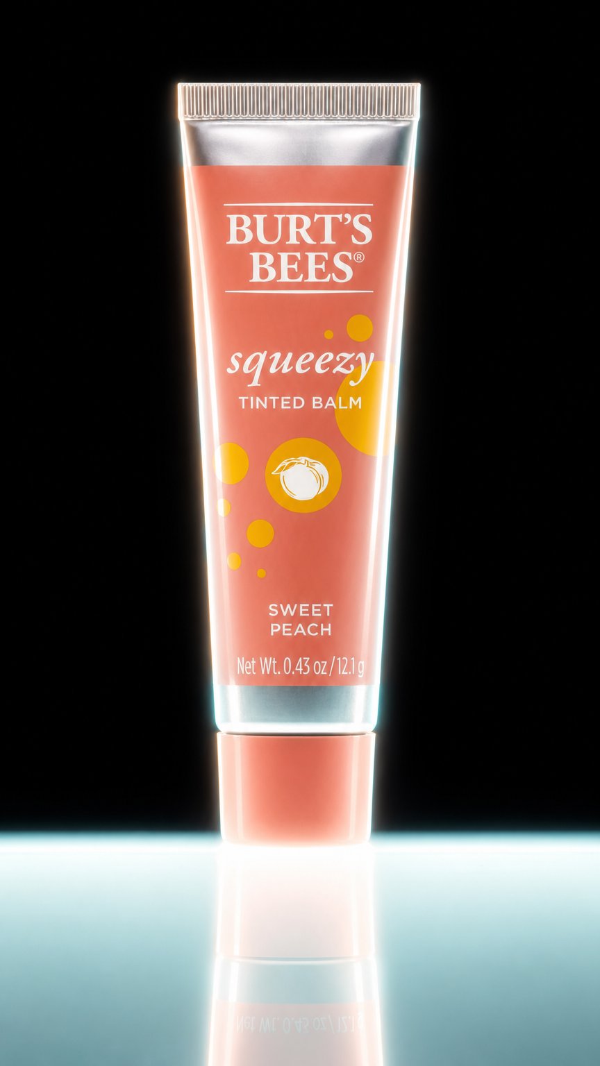 AI product shot of Squeezy Tinted Balm