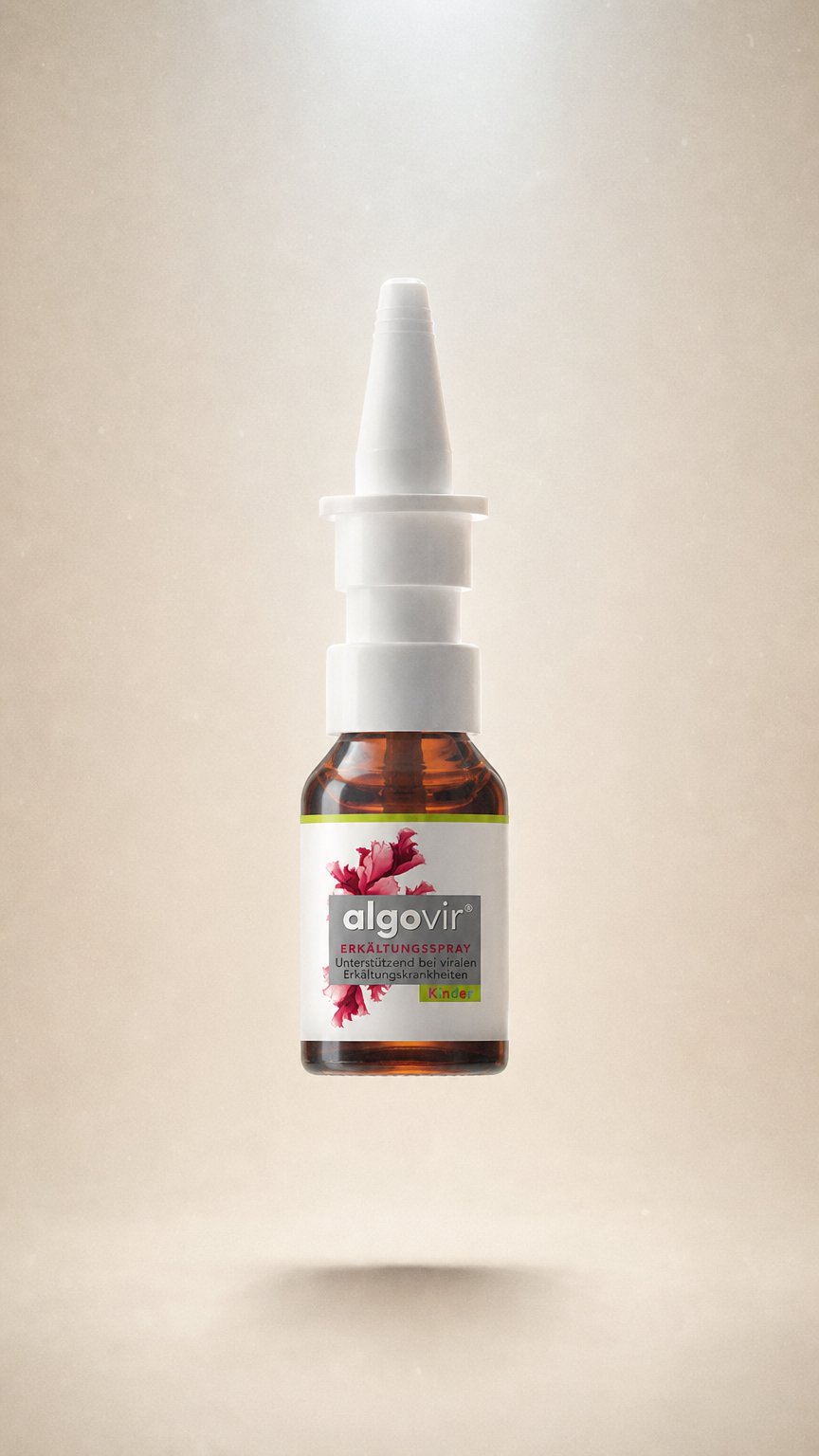 AI product shot of algovir® Erkältungsspray