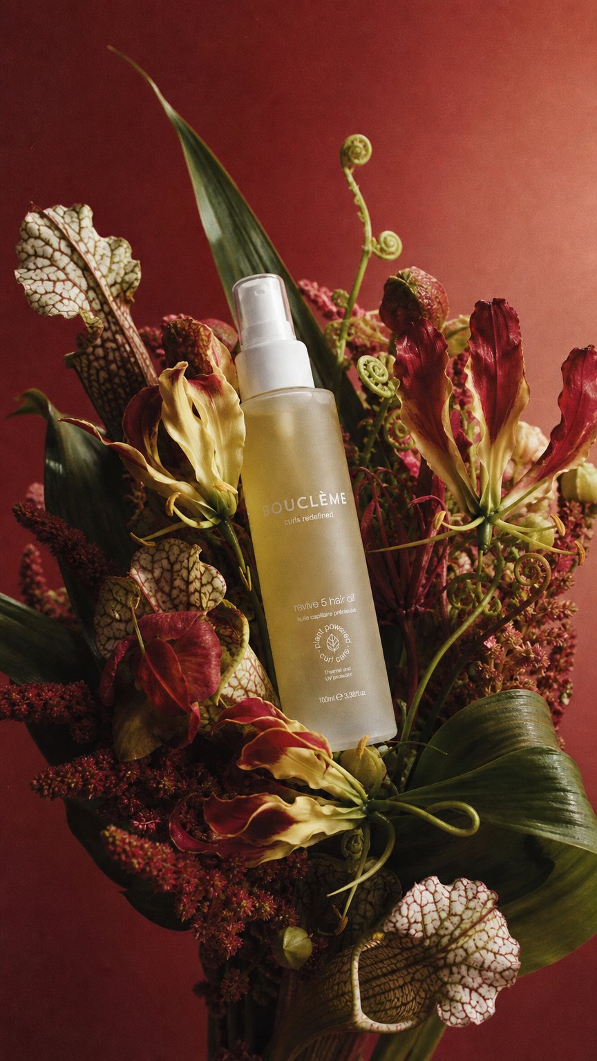AI product shot of Revive 5 Hair Oil