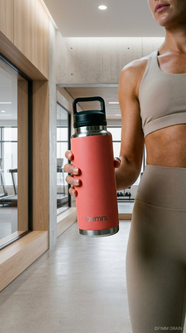 AI product shot of Sports Drink Bottle (1.09 litres) - Coral