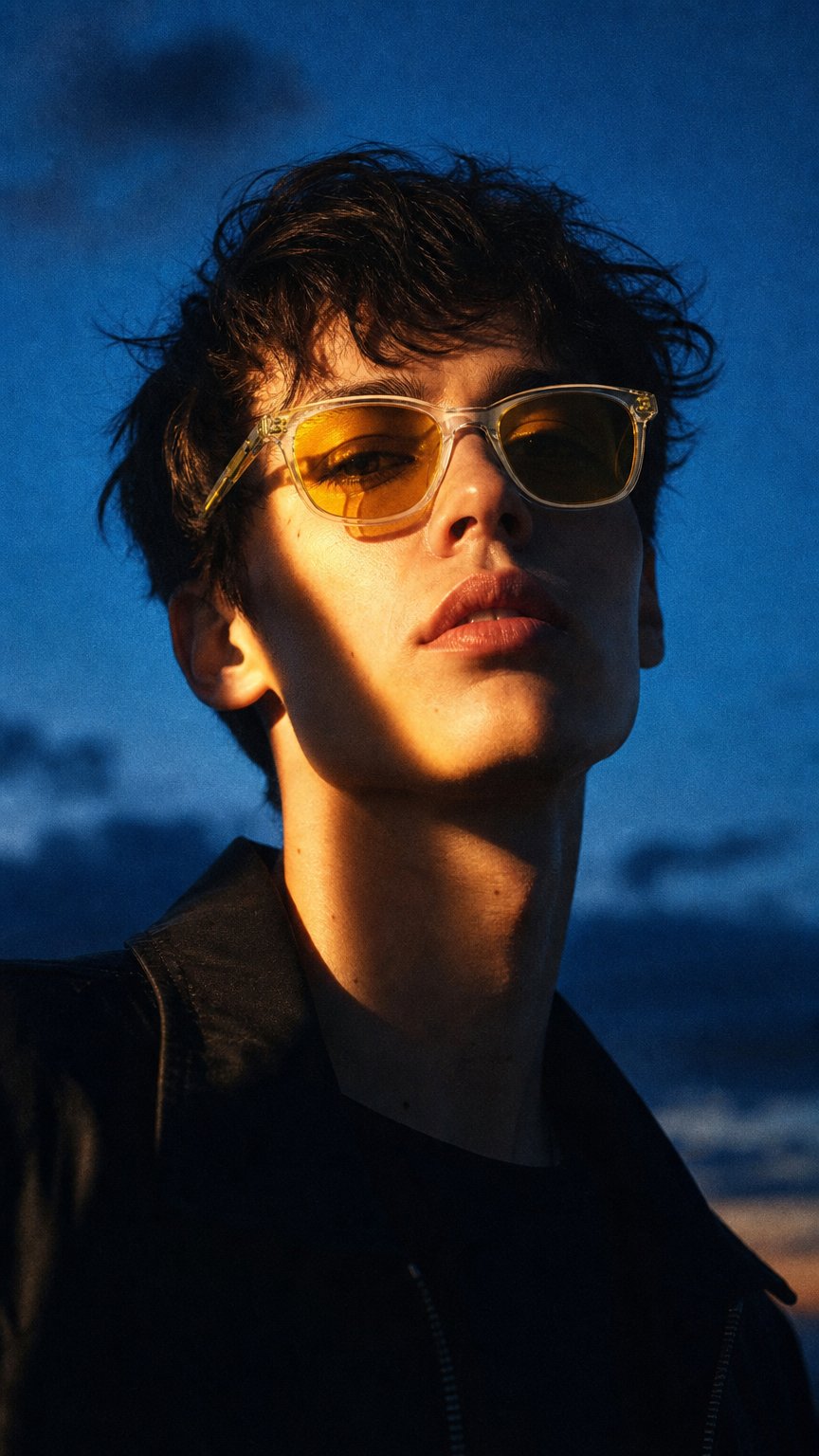 AI product shot of JACK GOLD DAY LENSES