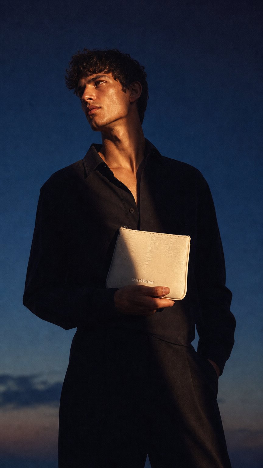 AI product shot of Pochette - Bone