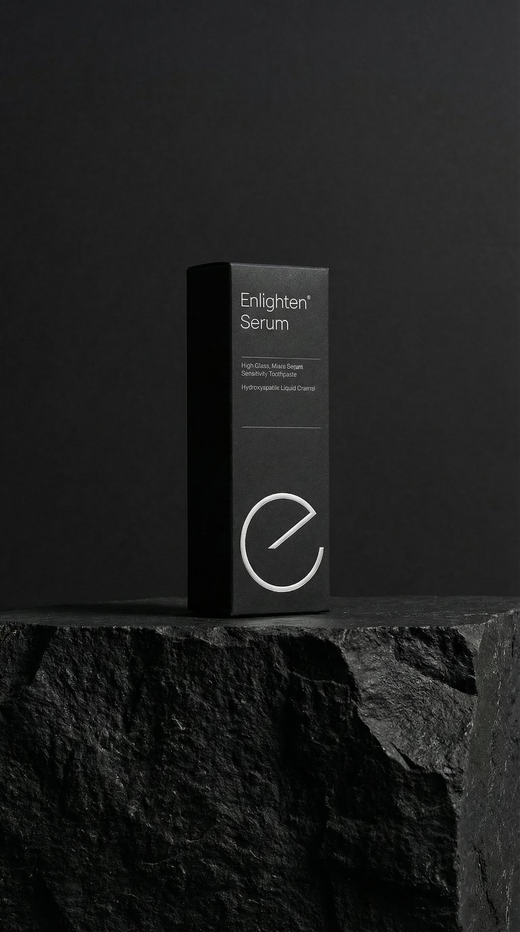 AI product shot of Enlighten Serum Toothpaste