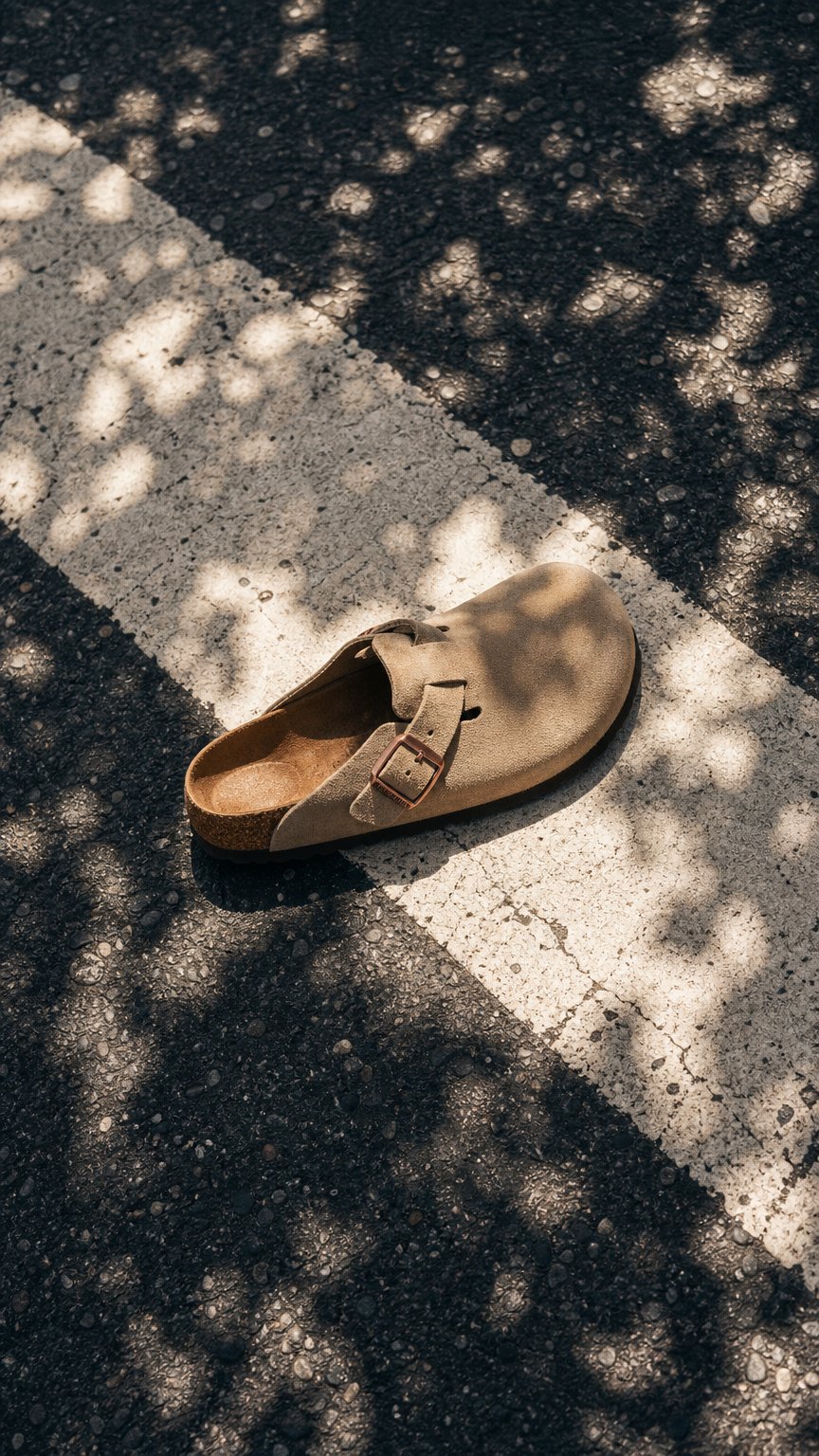AI product shot of Birkenstock Boston Soft Footbed Men - Taupe