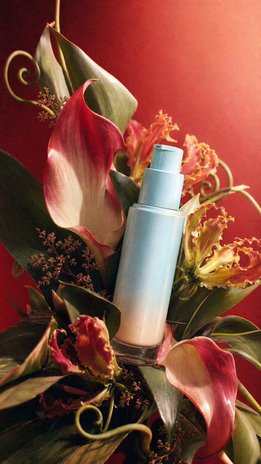 AI product shot of TIMAGE Frosted Fine Gauze Lasting Foundation Correcting Concealer 30ml+1g 彩棠雾瓷轻纱持妆粉底液饰颜遮瑕膏