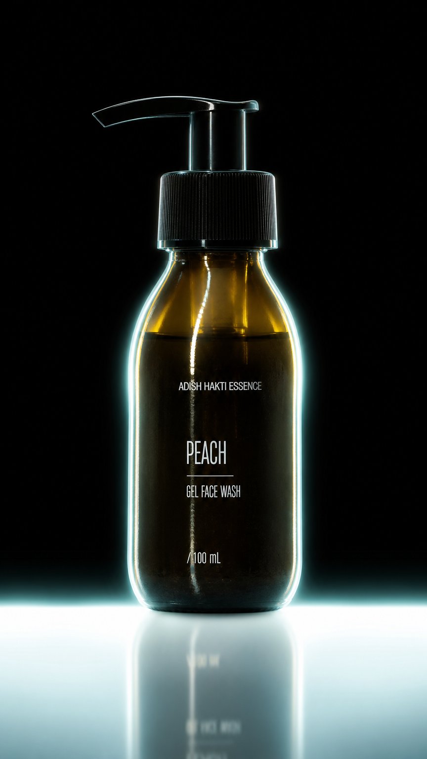 AI product shot of Face Wash PEACH for all types of skin [50 ml, 100 ml]