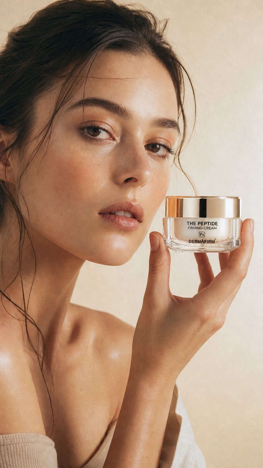 AI product shot of Dermafirm Peptide Firming Cream