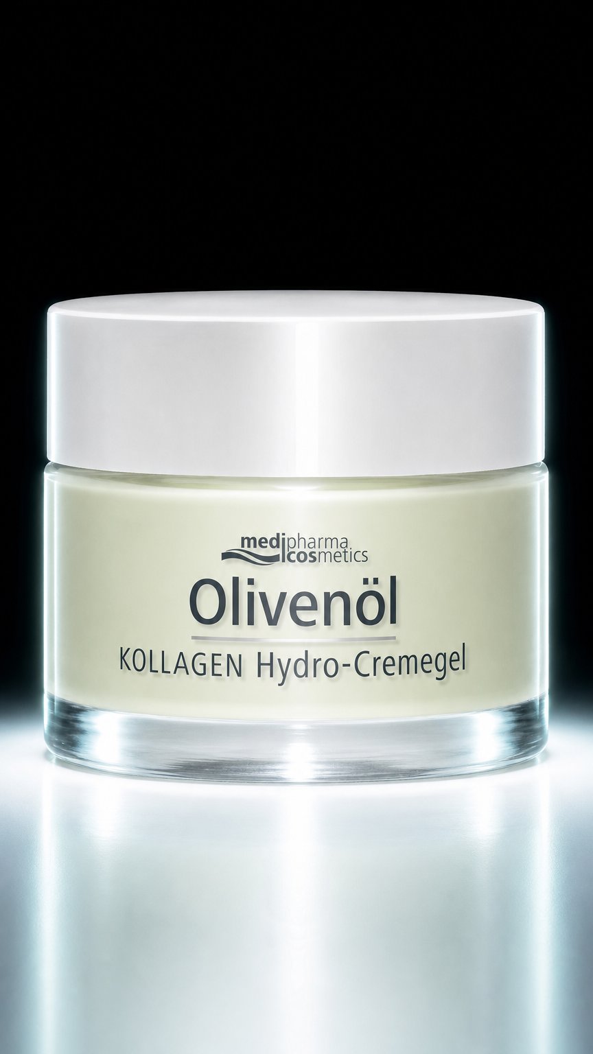 AI product shot of Olivenöl KOLLAGEN Hydro-Cremegel