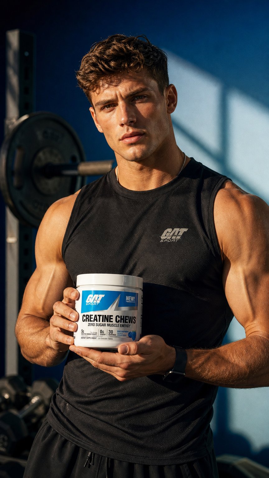 AI product shot of Creatine Chews