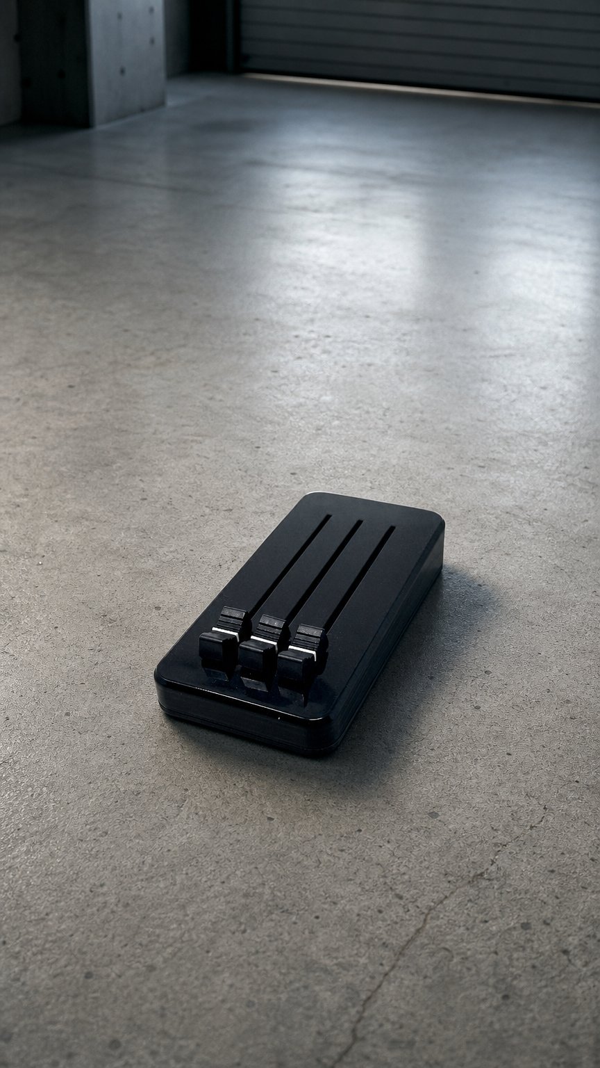 AI product shot of Sparrow 3x100mm MIDI controller