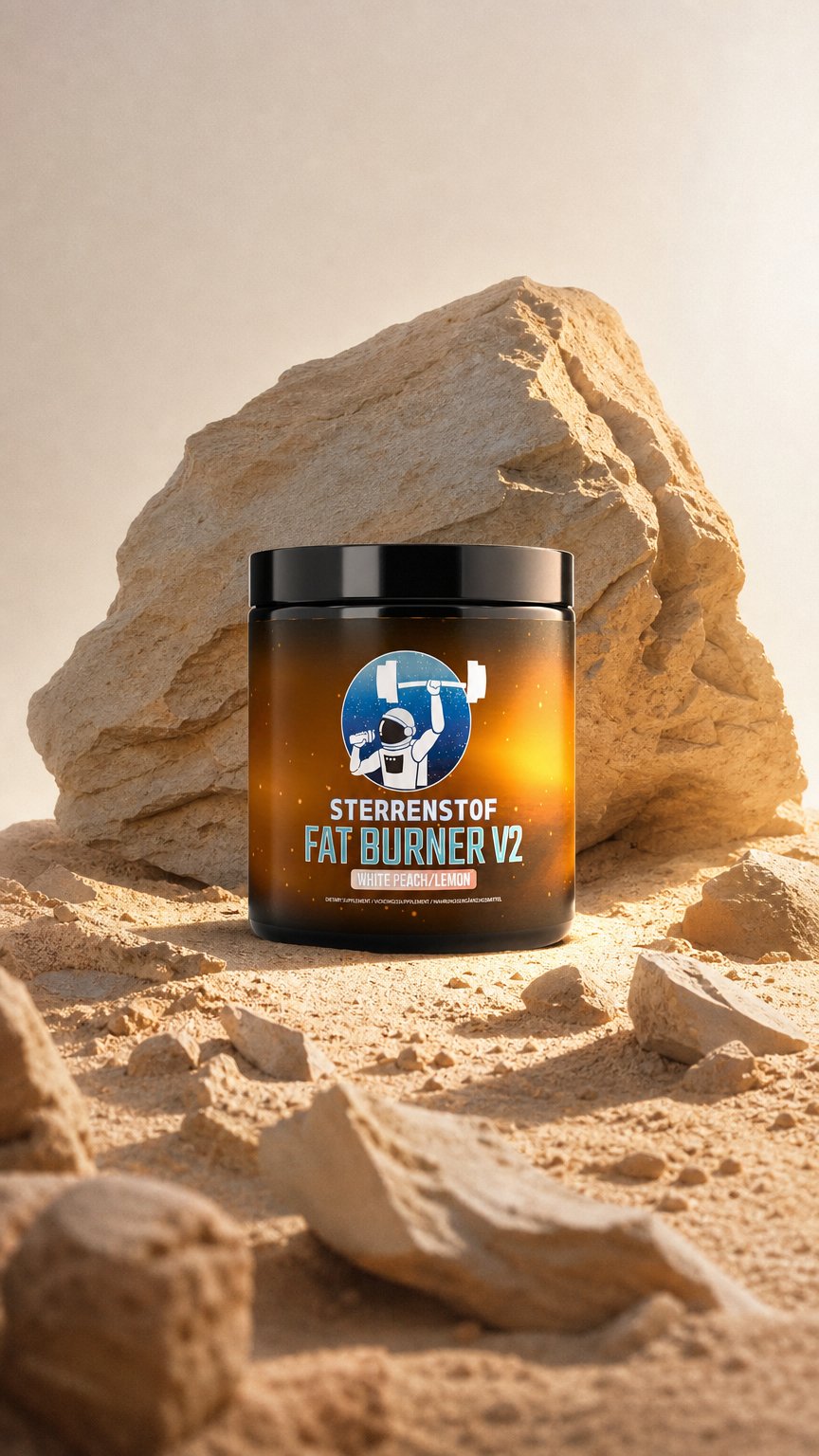 AI product shot of Sterrenstof Fatburner V2