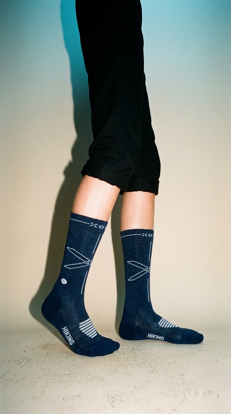 AI product shot of Merino Hiking Socks Men