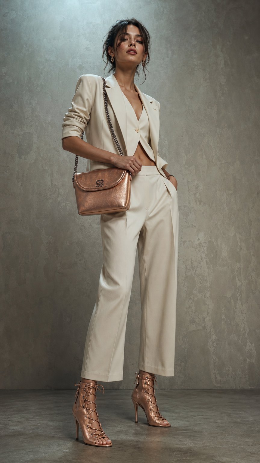 AI product shot of The Avalyn Set in Nude