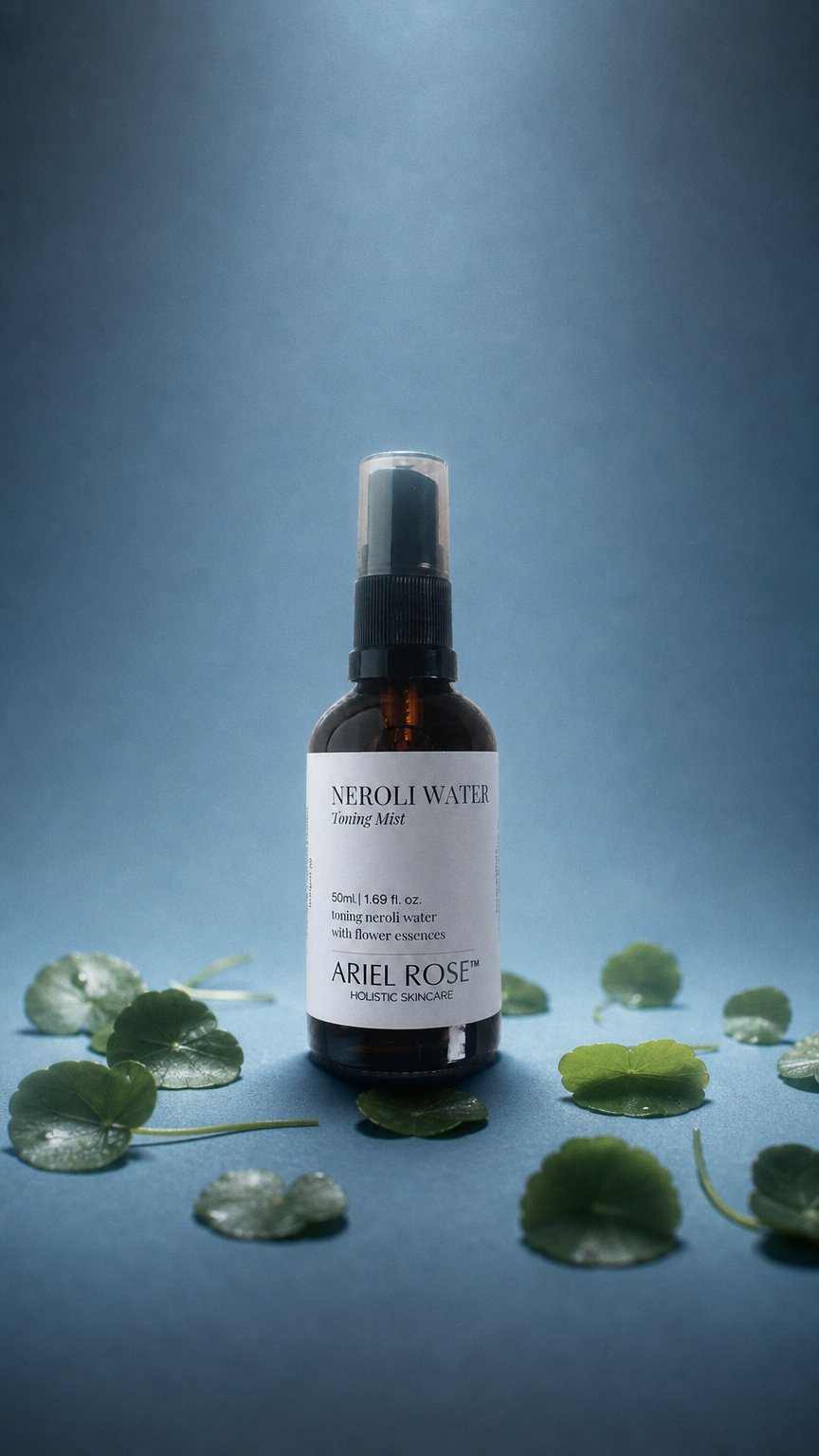 AI product shot of Neroli Water Toning Mist