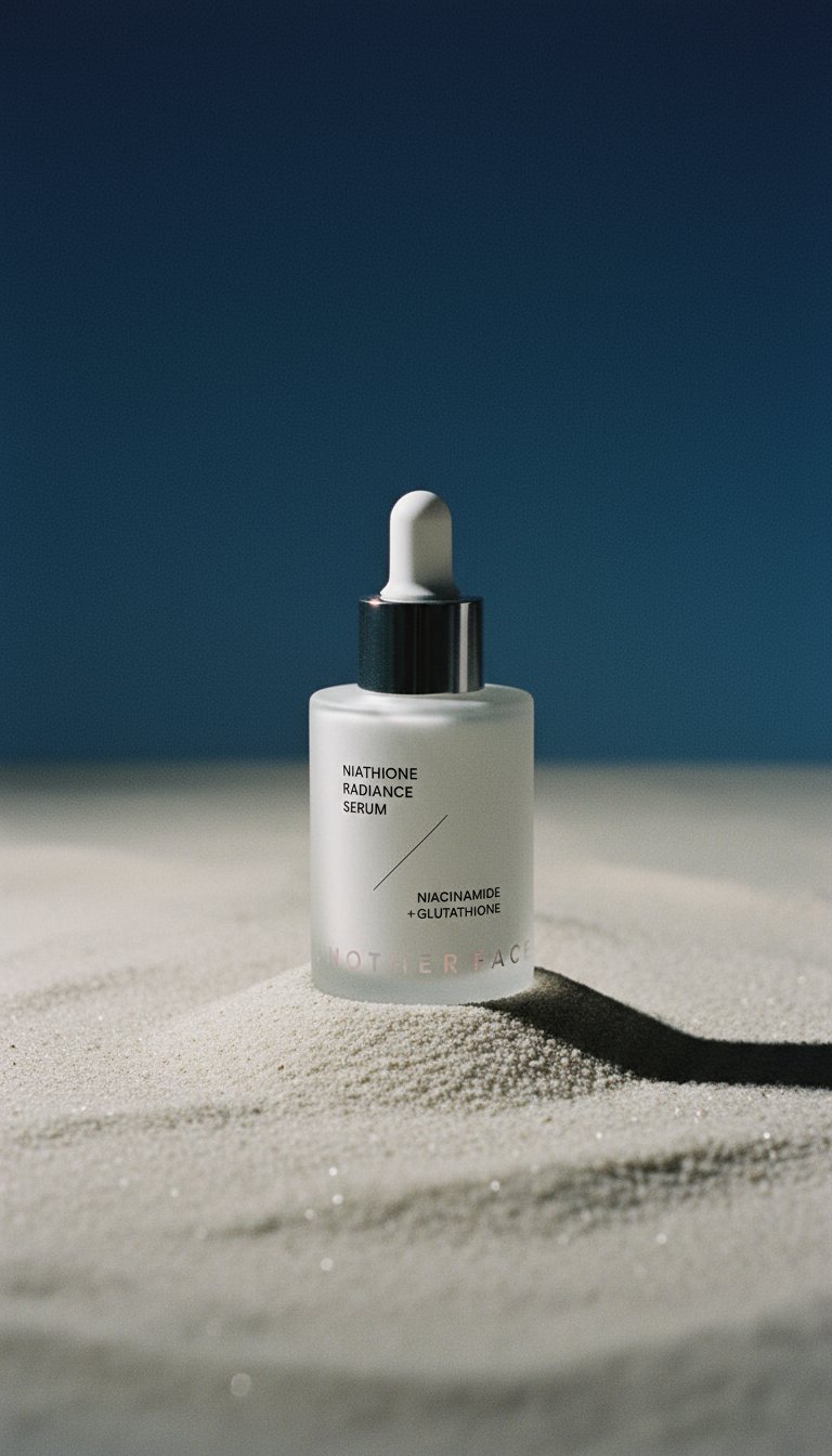 AI product shot of 어나더페이스 나이아치온 빛 세럼 40g