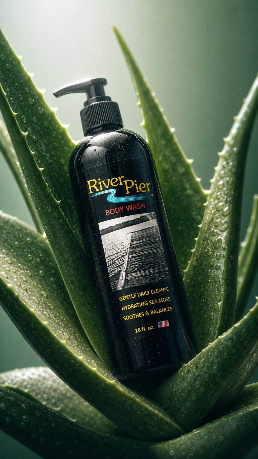 AI product shot of Body Wash 16 oz