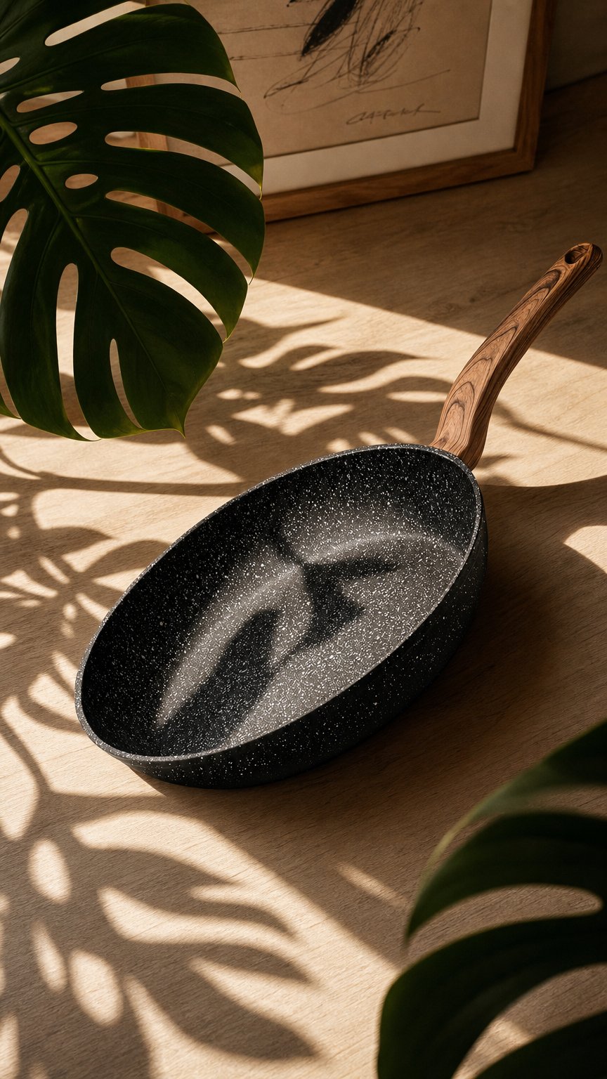 AI product shot of ULTRACHEF Sartén con Revestimiento Antiadherente de Piedra de Alemania 100% libre de PFOA. 20cm