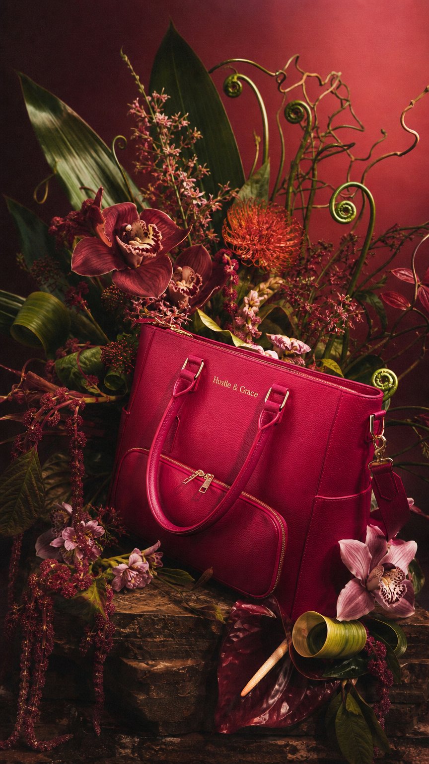 AI product shot of The Iluka Executive Tote