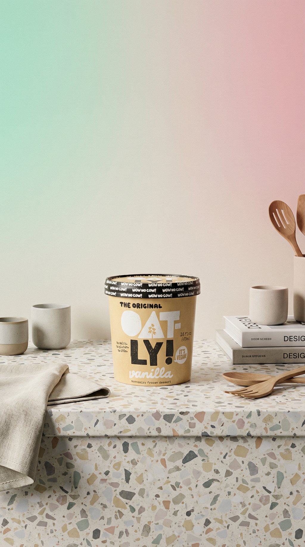 AI product shot of Frozen Dessert Vanilla