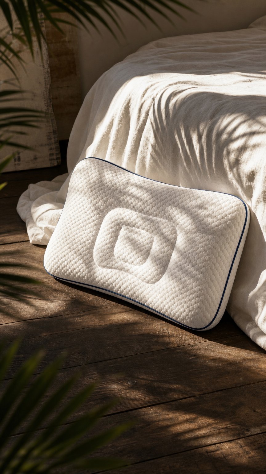 AI product shot of traumwölkchen™ Bestseller – Ergonomisches Kinderkissen