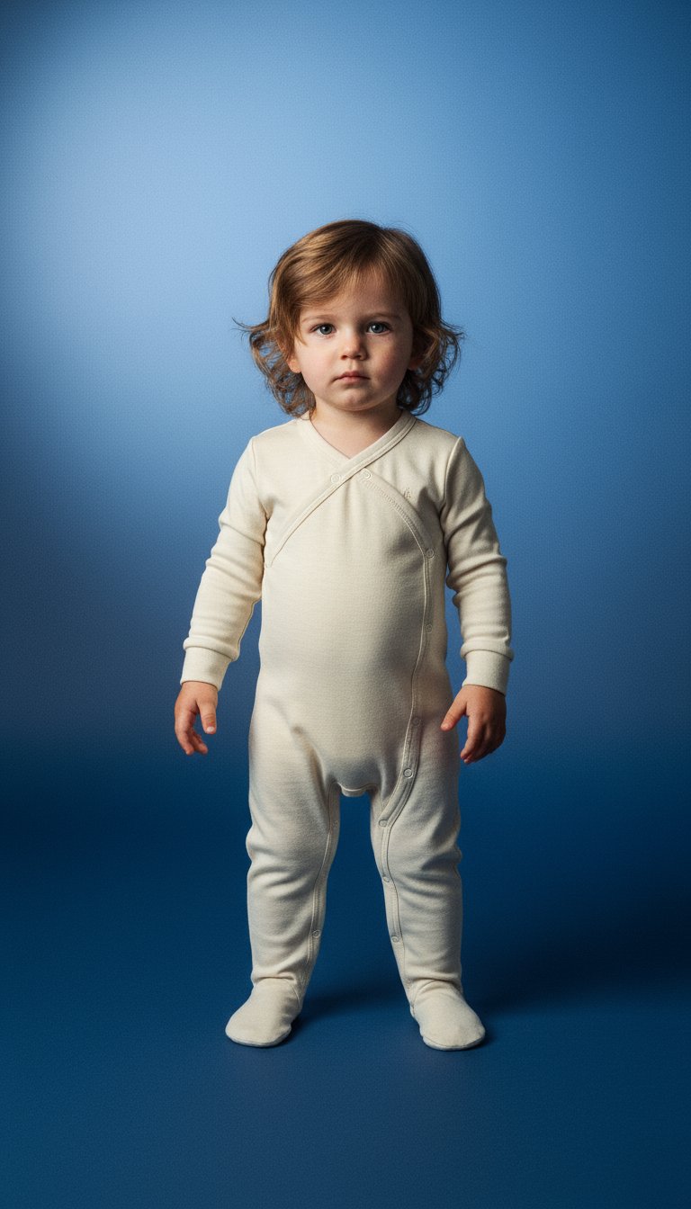 AI product shot of Onesie With Footies