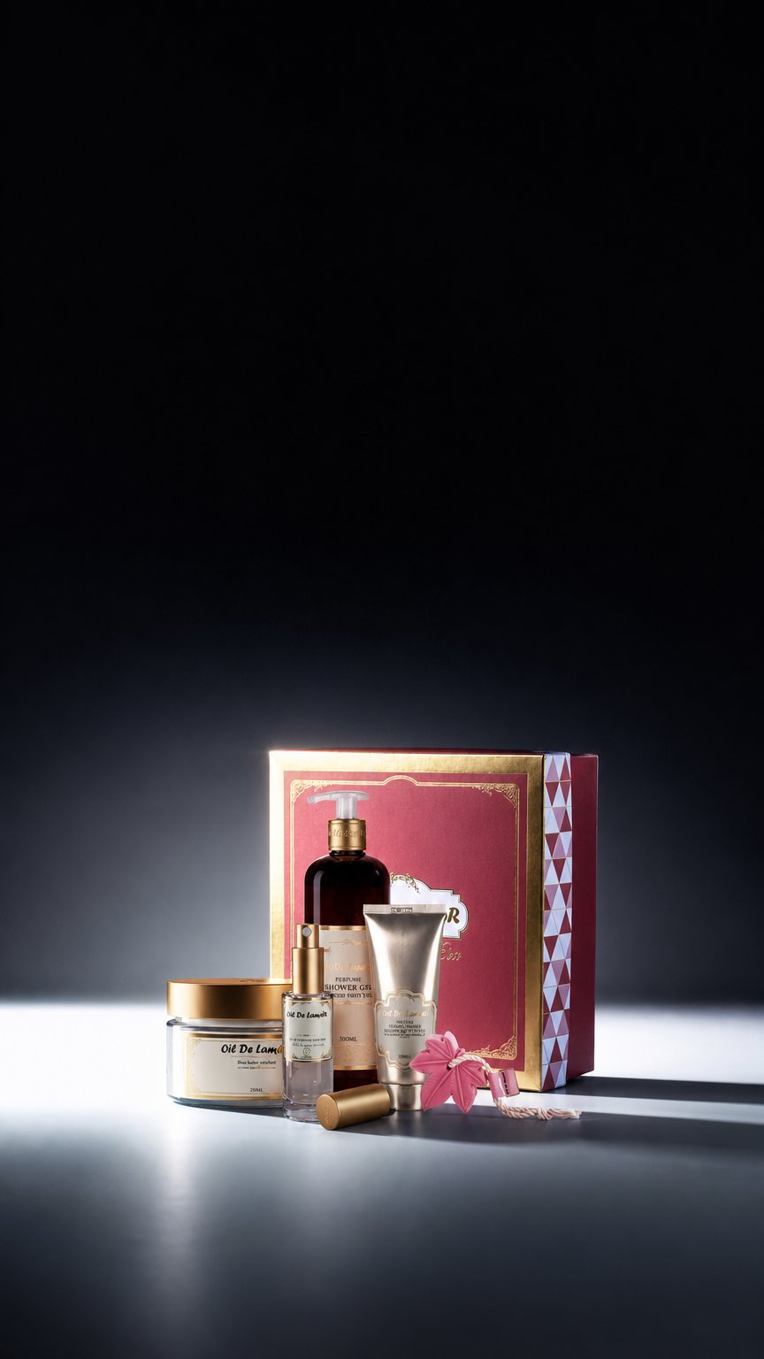 AI product shot of LAMOR GOLD