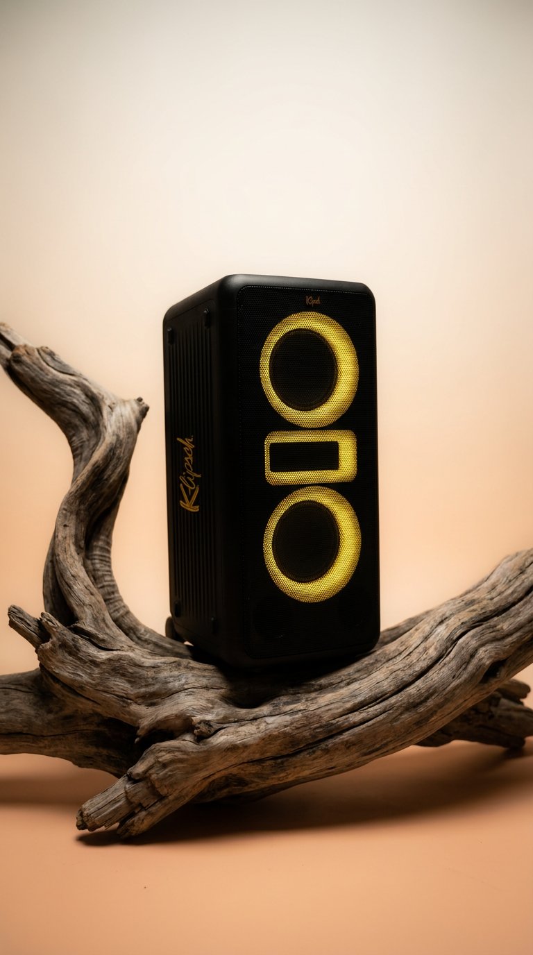 AI product shot of Klipsch New York Music City Party Speaker