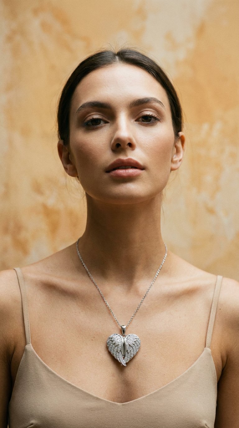 AI product shot of Emlék nyaklánc