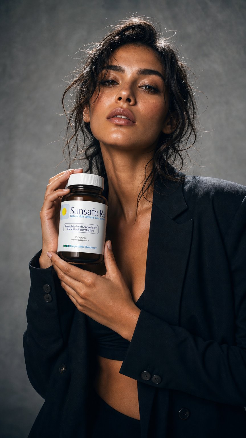 AI product shot of Sunsafe Rx: Natural Anti-Aging Protection