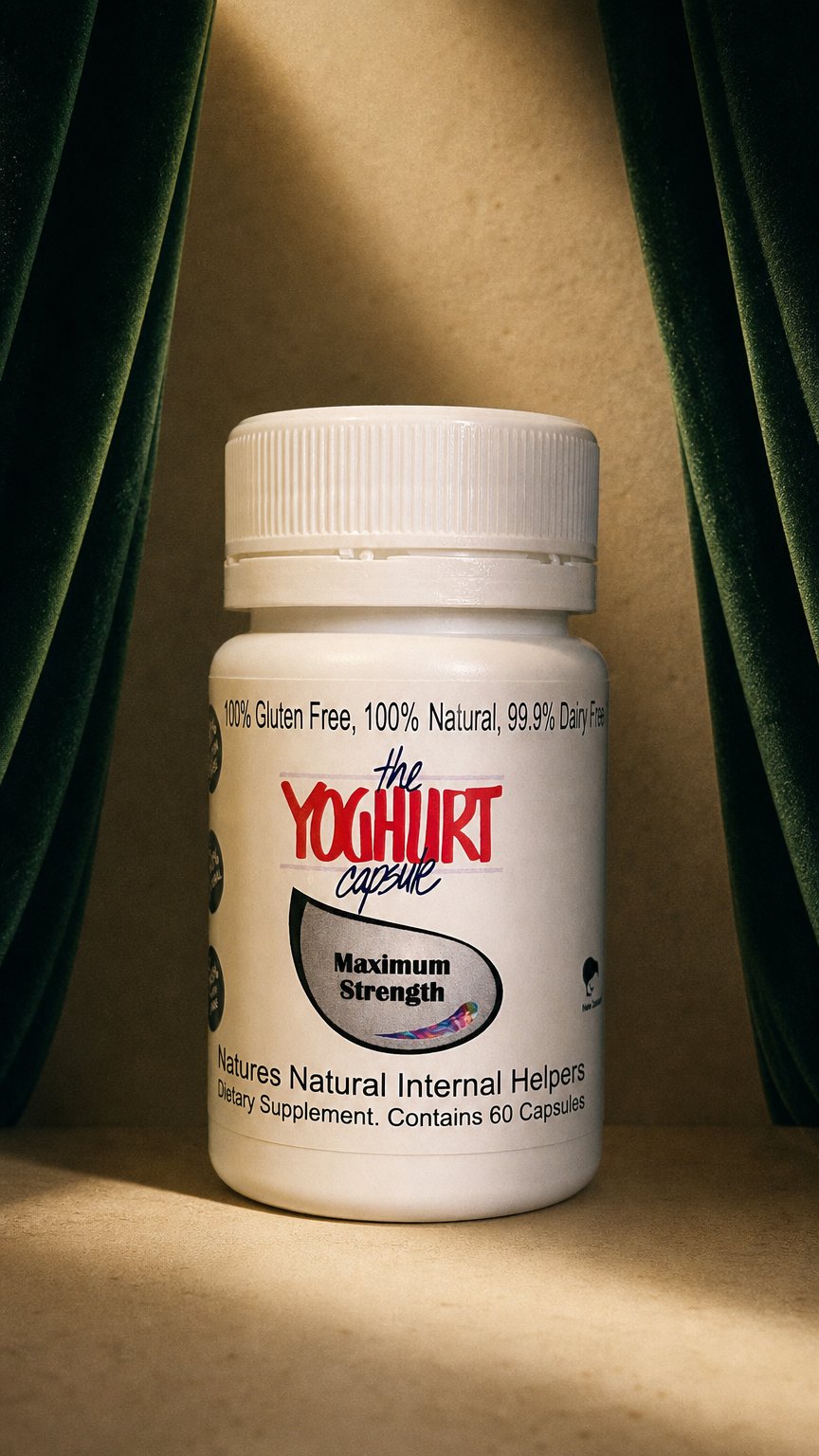 AI product shot of The Yoghurt Capsule