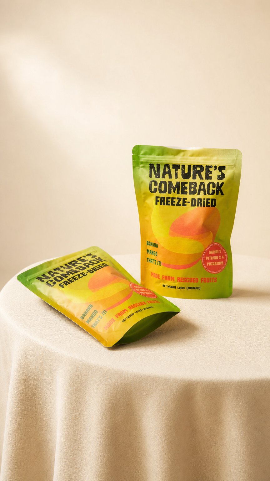 AI product shot of Banana, Mango