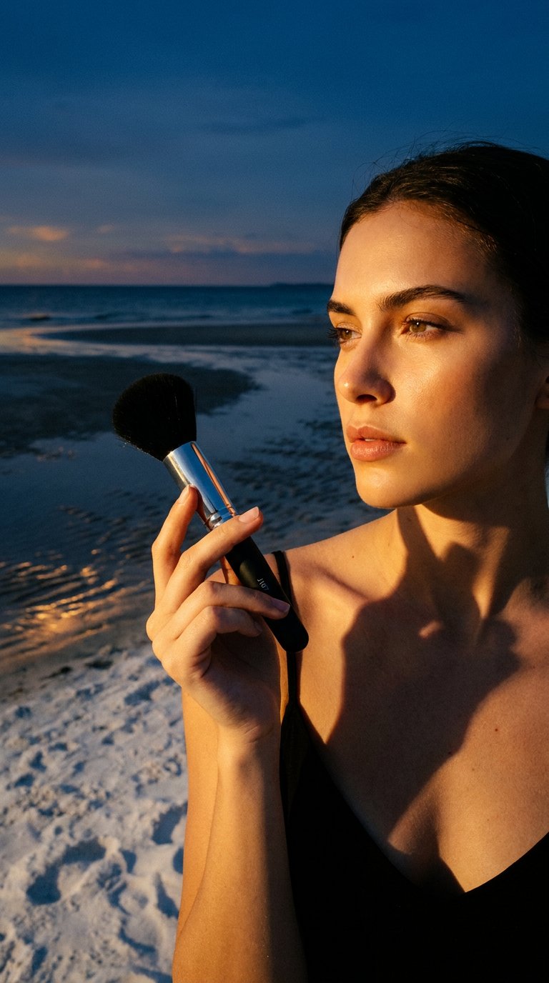 AI product shot of Powder - J107 Jumbo - Dome Brush