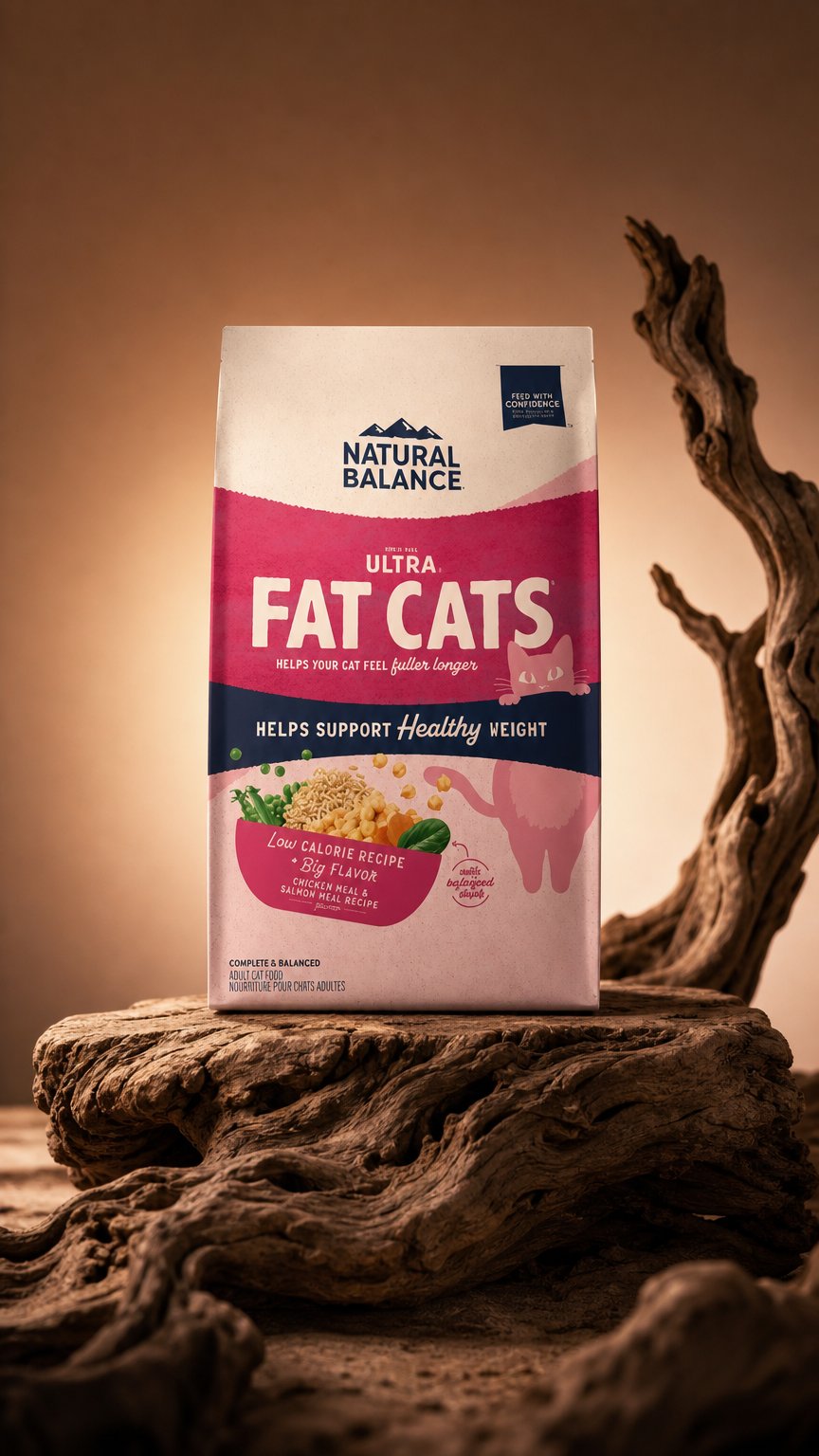 AI product shot of Fat Cats Chicken Meal & Salmon Meal Recipe